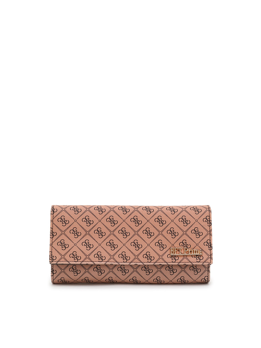 

WOMEN MARKS Beige Checked Purse Clutch