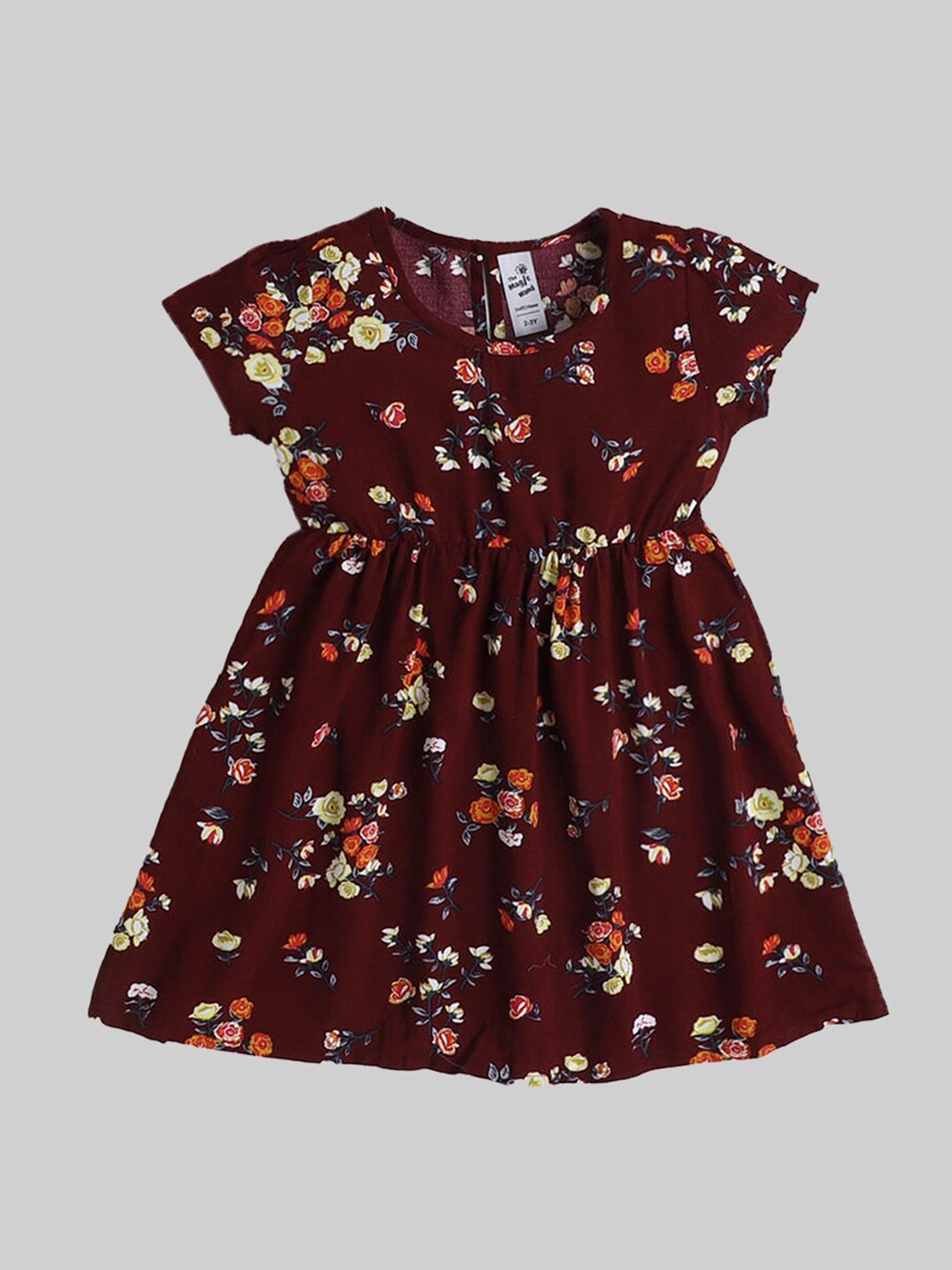 

The Magic Wand Maroon Floral Dress