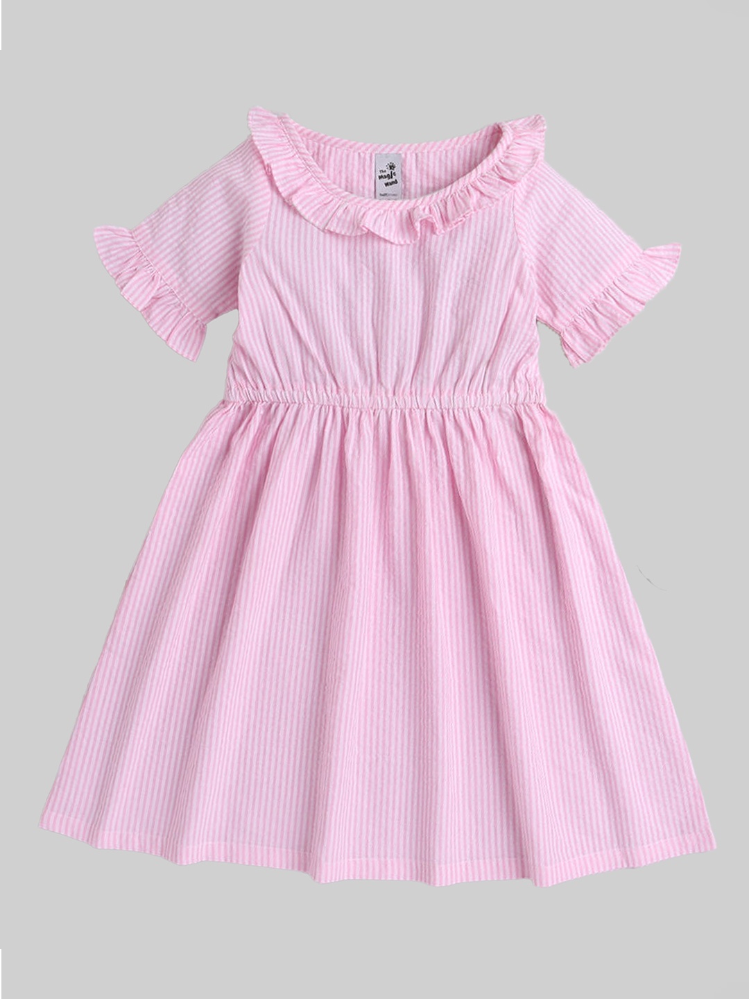 

The Magic Wand Pink Striped Dress