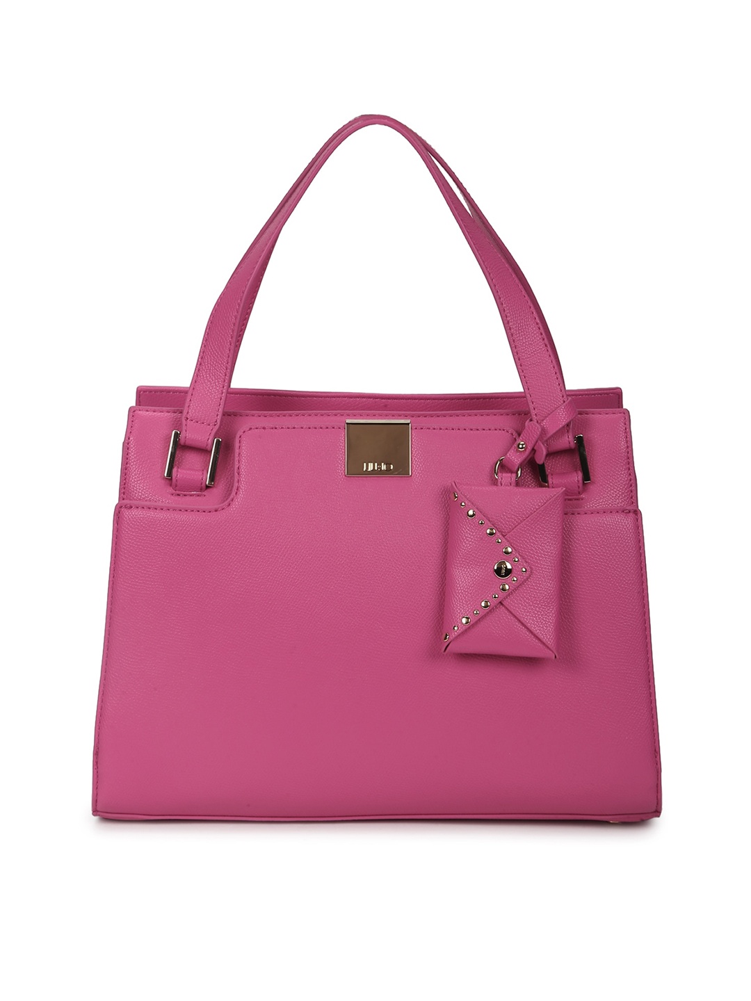 

LIU JO Pink Leather Structured Handheld Bag