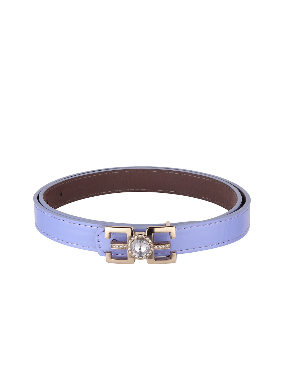 

Swiss Design Women Purple PU Slim Belt