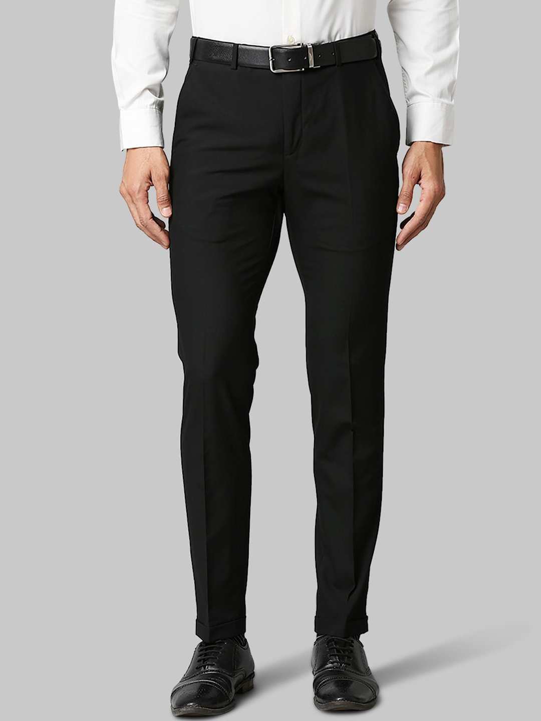 

Park Avenue Men Black Formal Trousers