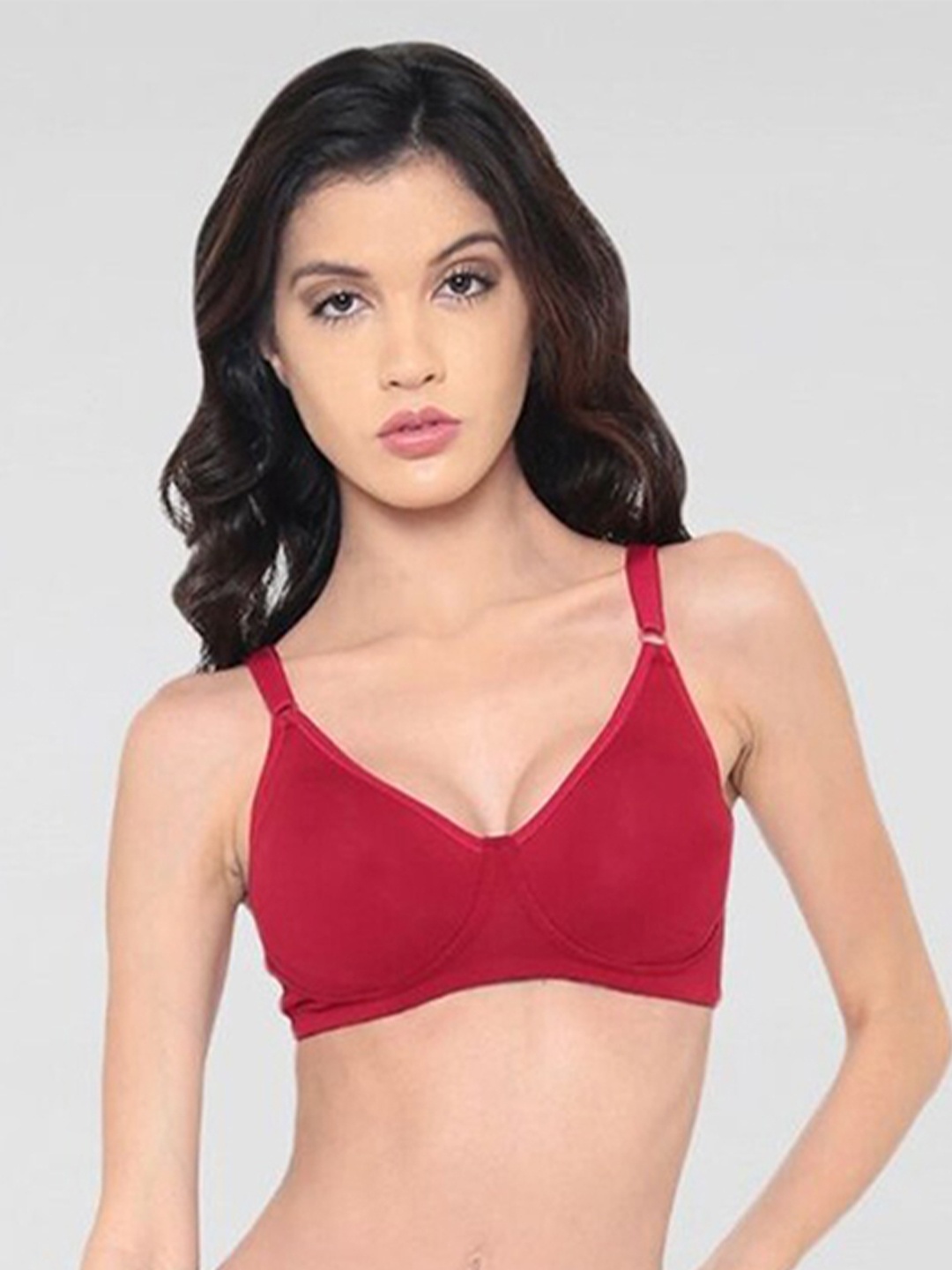 

laavian Red Non Padded Non-Wired T-Shirt Bra