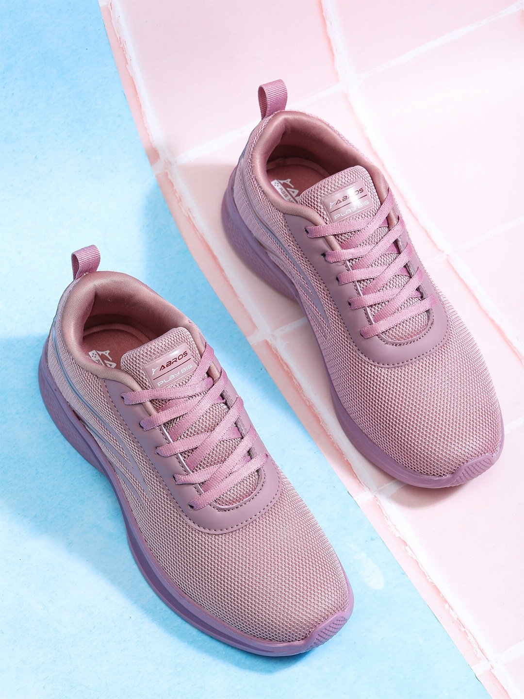 

ABROS Women Violet Mesh Running Shoes