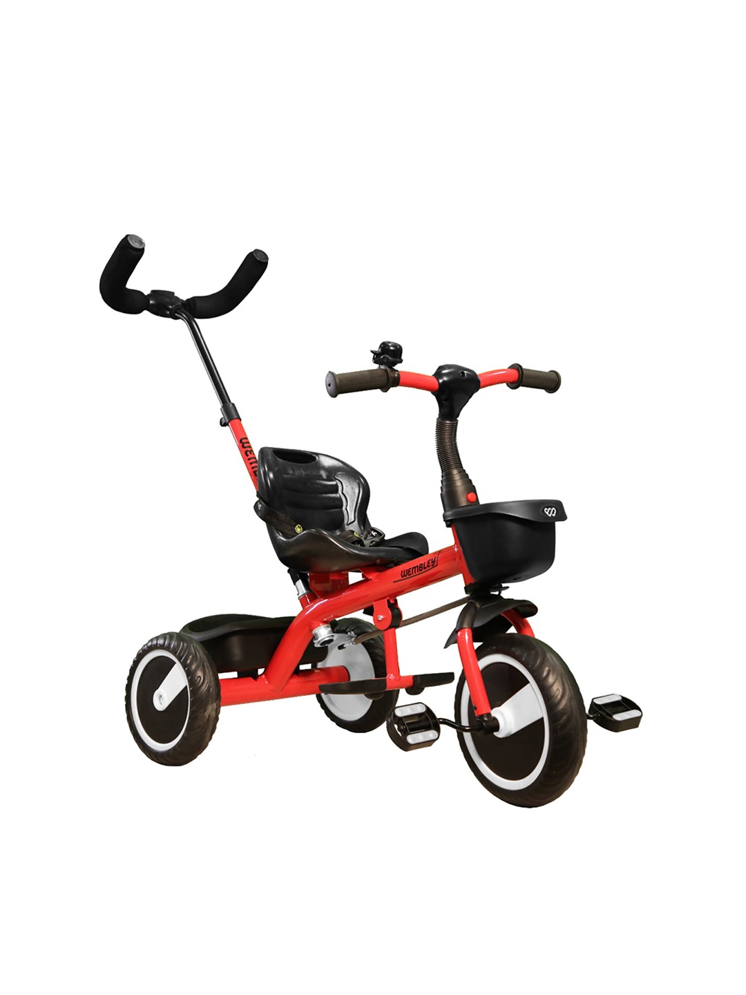 

Wembley Toys Red & Black Tricycle with Handle at Back