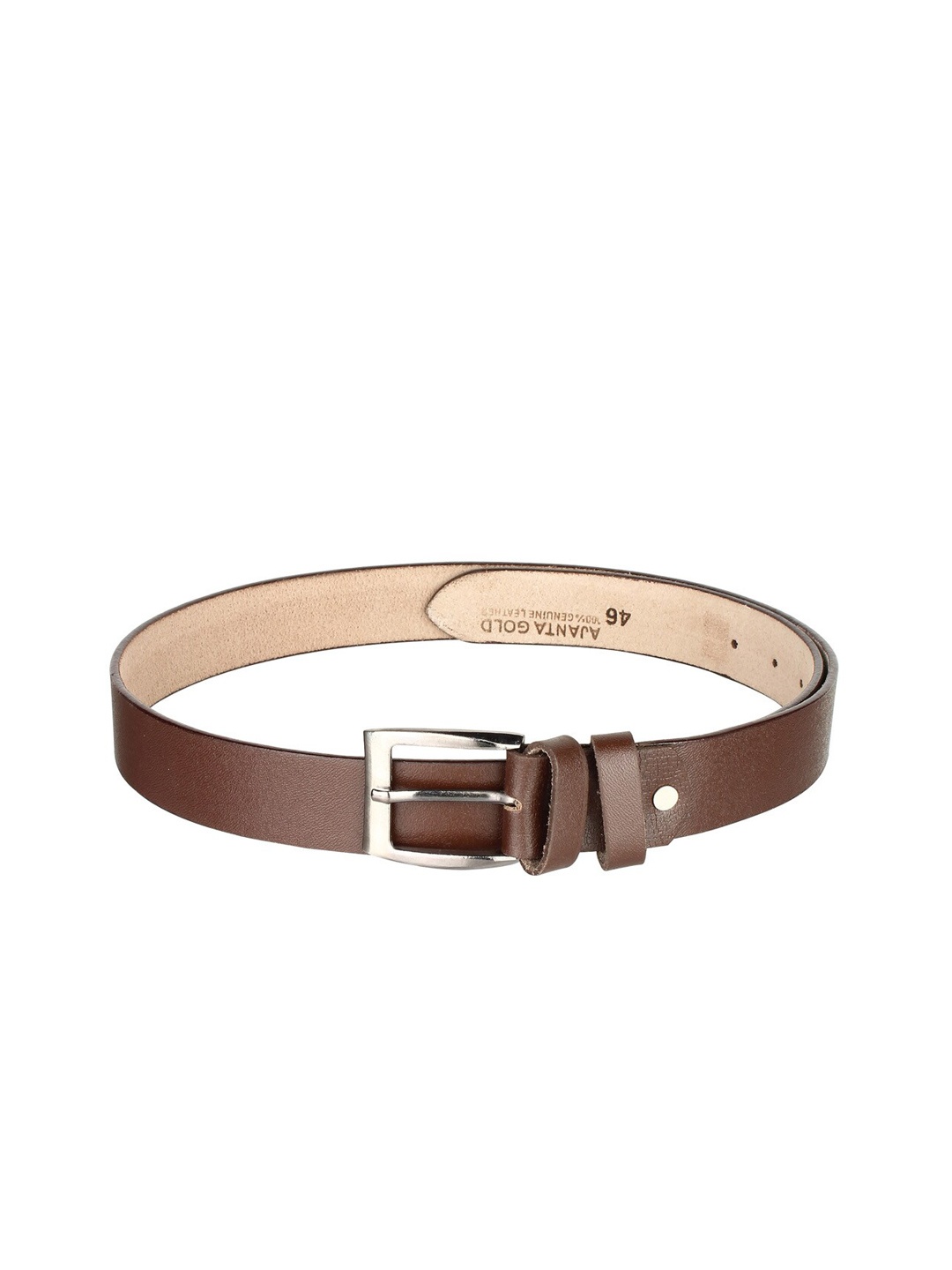 

Swiss Design Men Brown Solid Belt