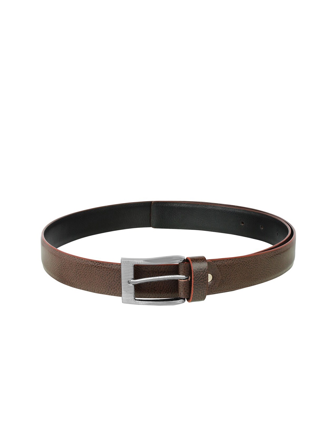 

Swiss Design Men Brown Textured Leather Belt
