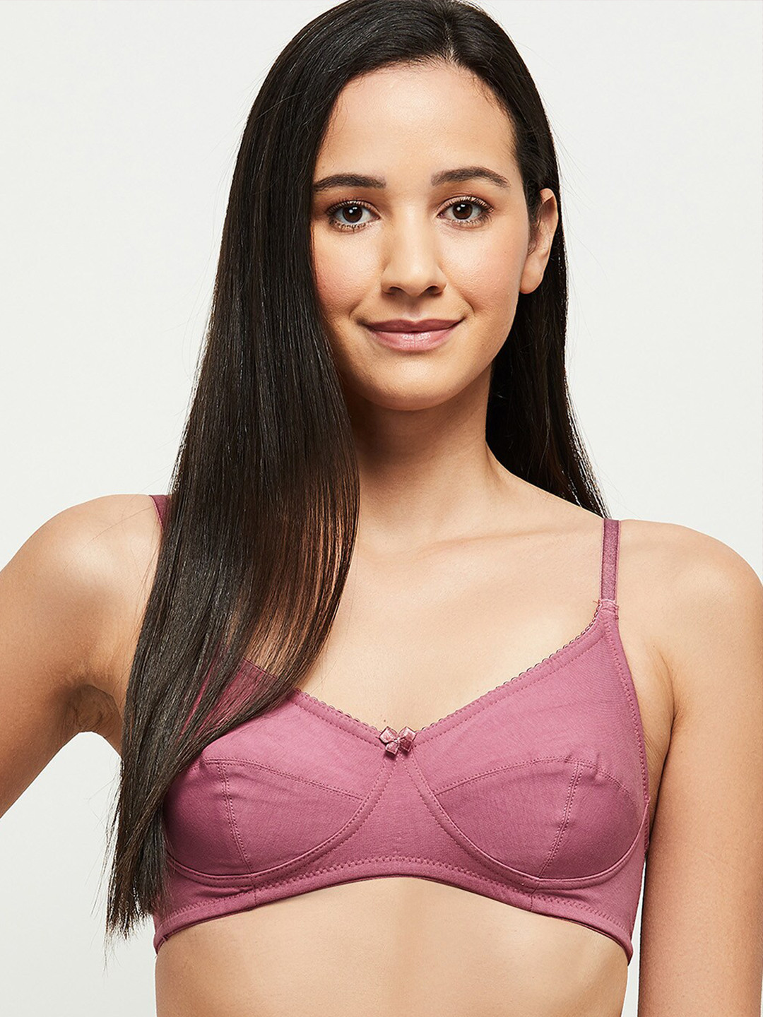 

max Pink Lightly Padded Non-Wired Bra