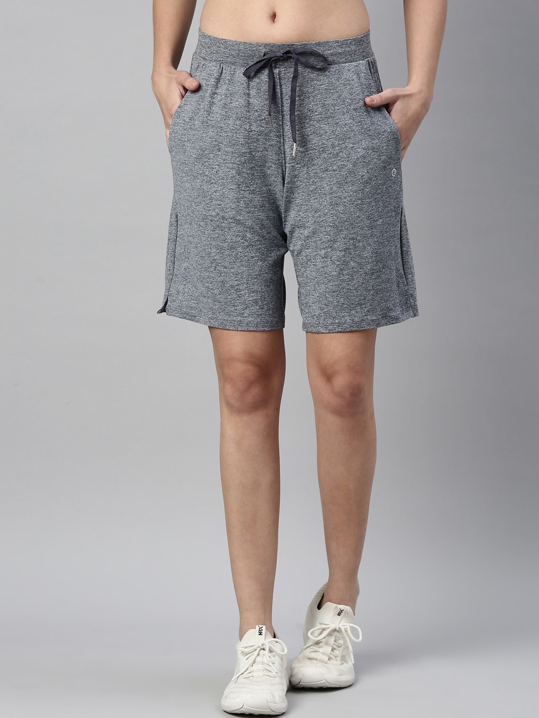 

Enamor Women Navy Blue Loose Fit Outdoor Sports Shorts