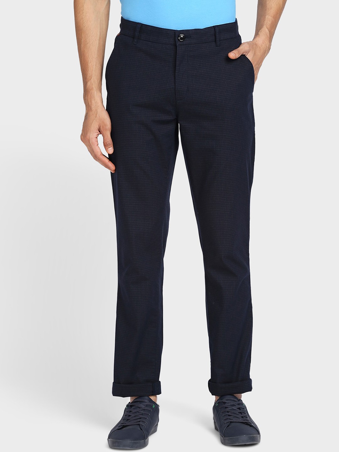 

ColorPlus Men Blue Chinos Trousers