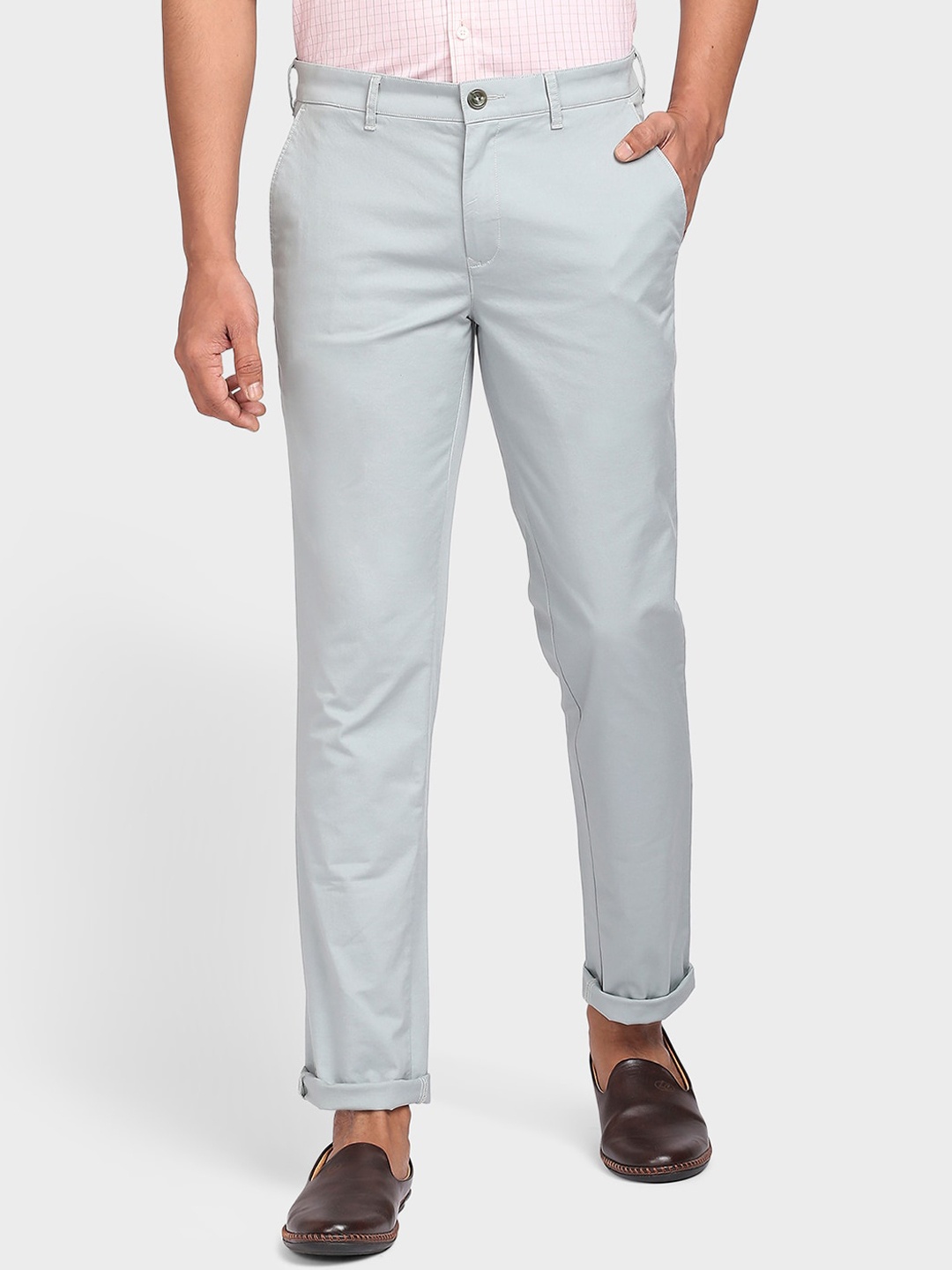 

ColorPlus Men Green Chinos Trousers