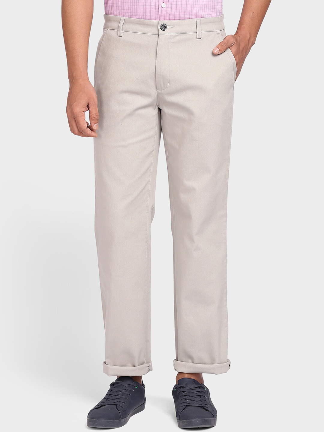 

ColorPlus Men Grey Trousers