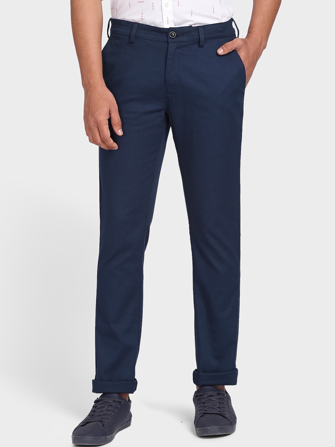 

ColorPlus Men Blue Chinos Trousers