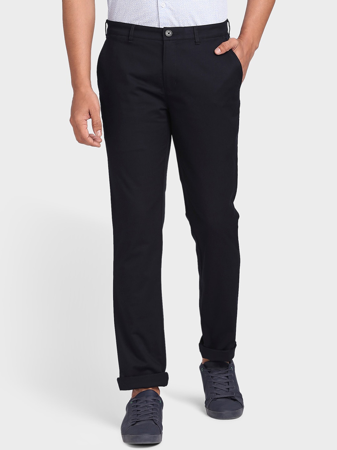 

ColorPlus Men Navy Blue Trousers