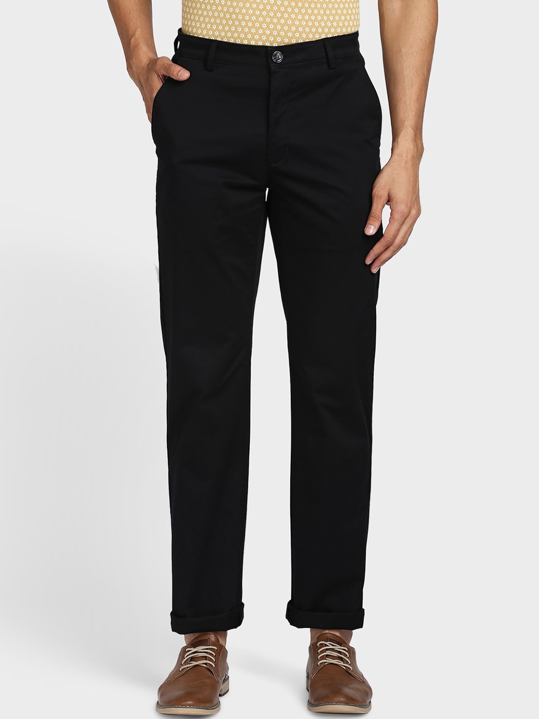 

ColorPlus Men Black Chinos Trousers
