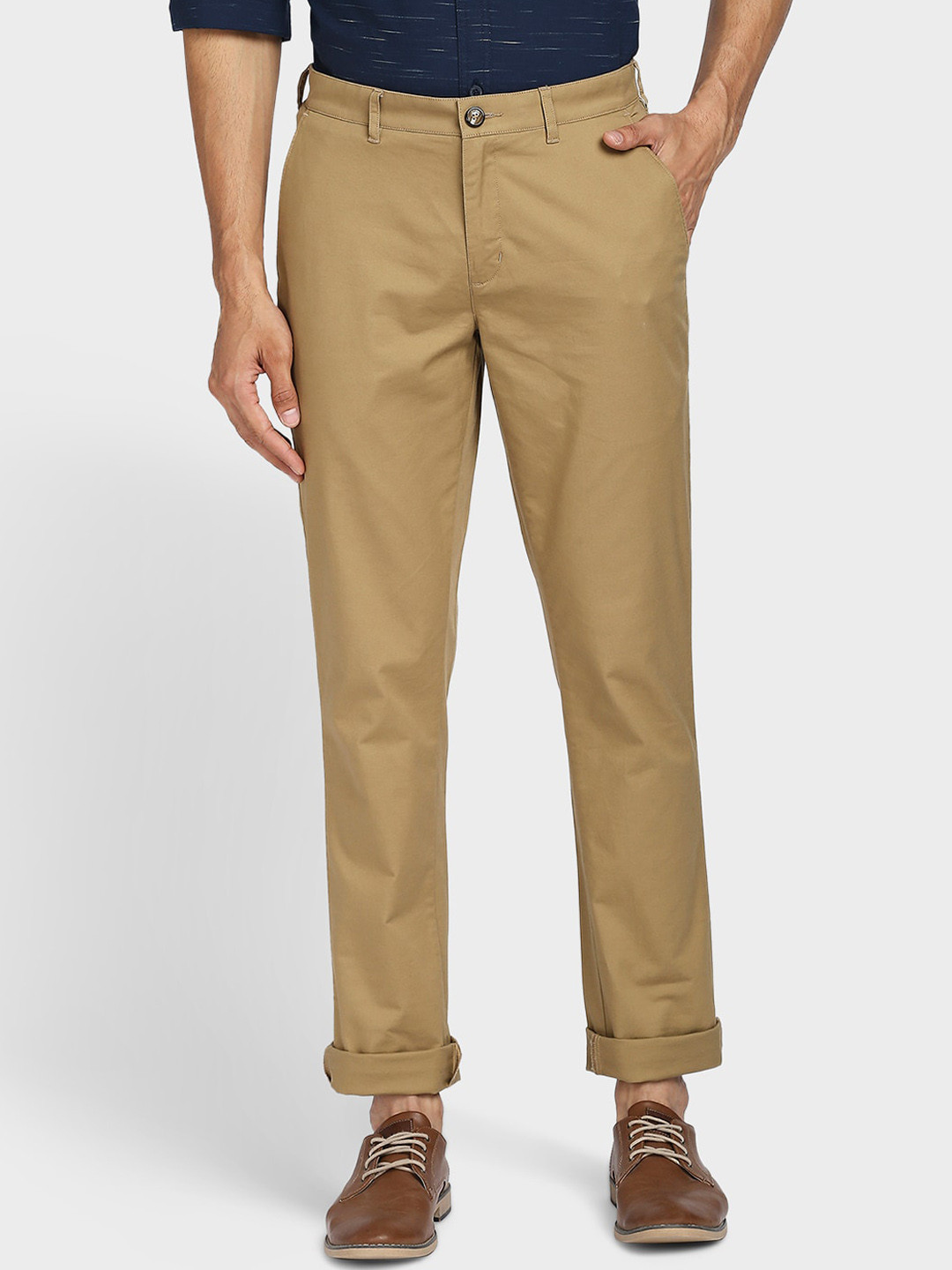 

ColorPlus Men Khaki Trousers