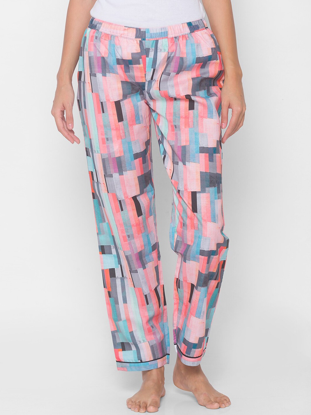 

NOIRA Women Multicoloured Printed Lounge Pants, Multi
