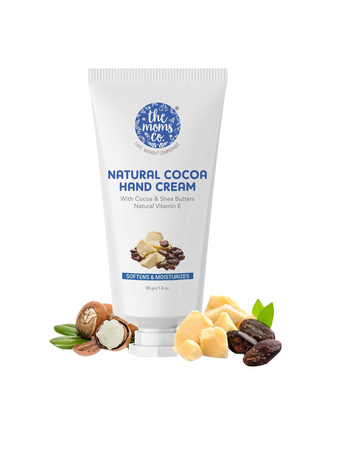 

The Moms Co. Natural Cocoa Hand Cream with Cocoa & Shea Butter - 50 g, White
