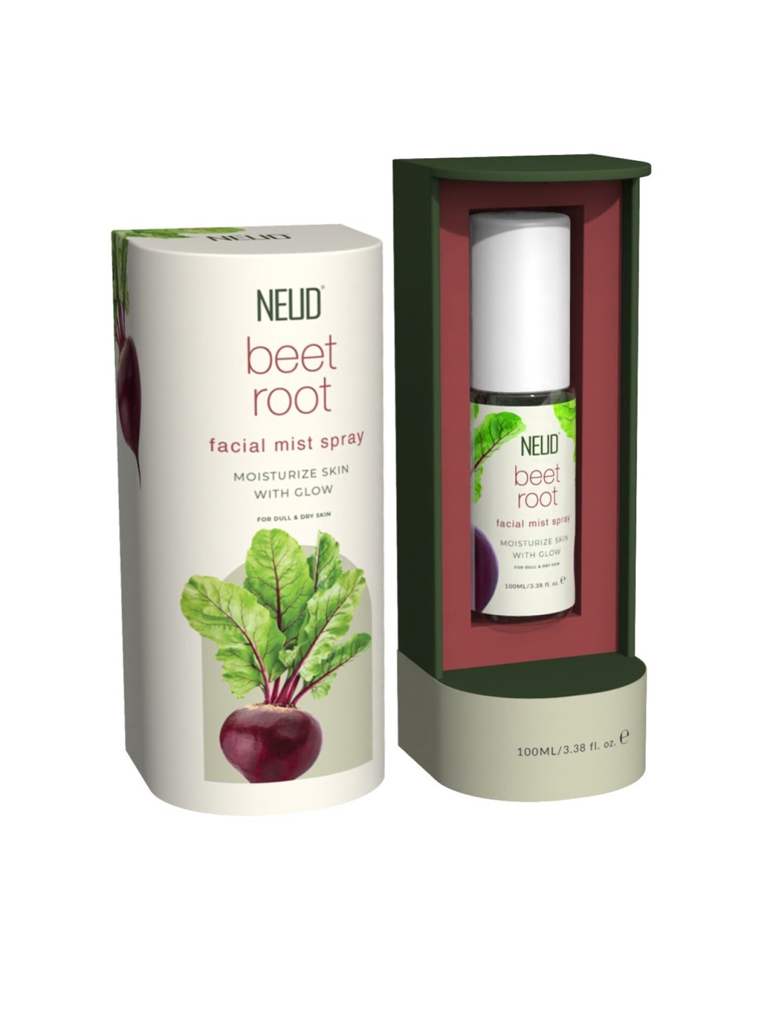 

NEUD Beet Root Facial Mist Spray 100 ml, Green