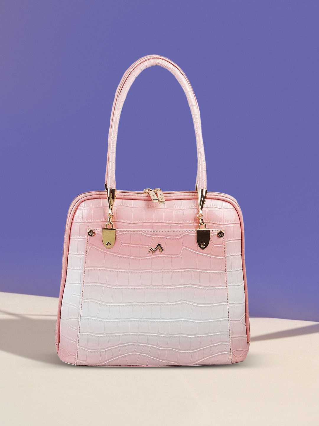 

Metro Pink Structured Handheld Bag