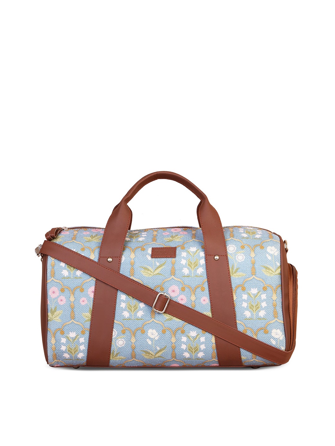 

ZOUK Unisex Blue Jaipur Fresco Printed 25 L Medium Duffel Bag