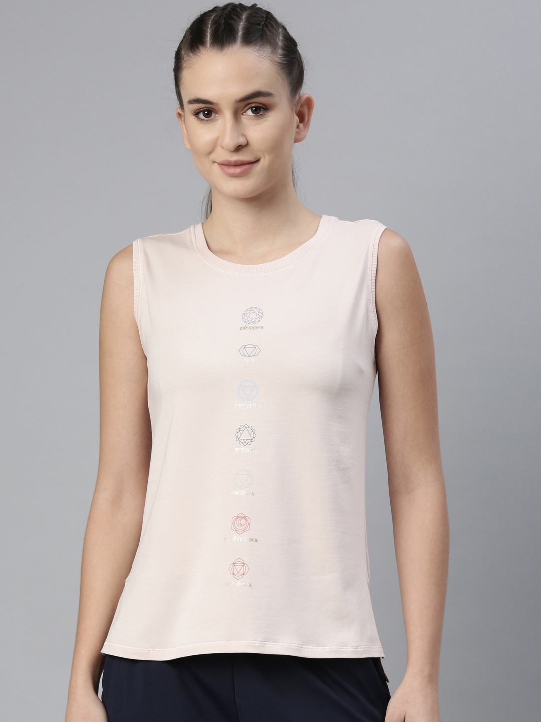

Enamor Women Pink Printed Anti-Odour Top