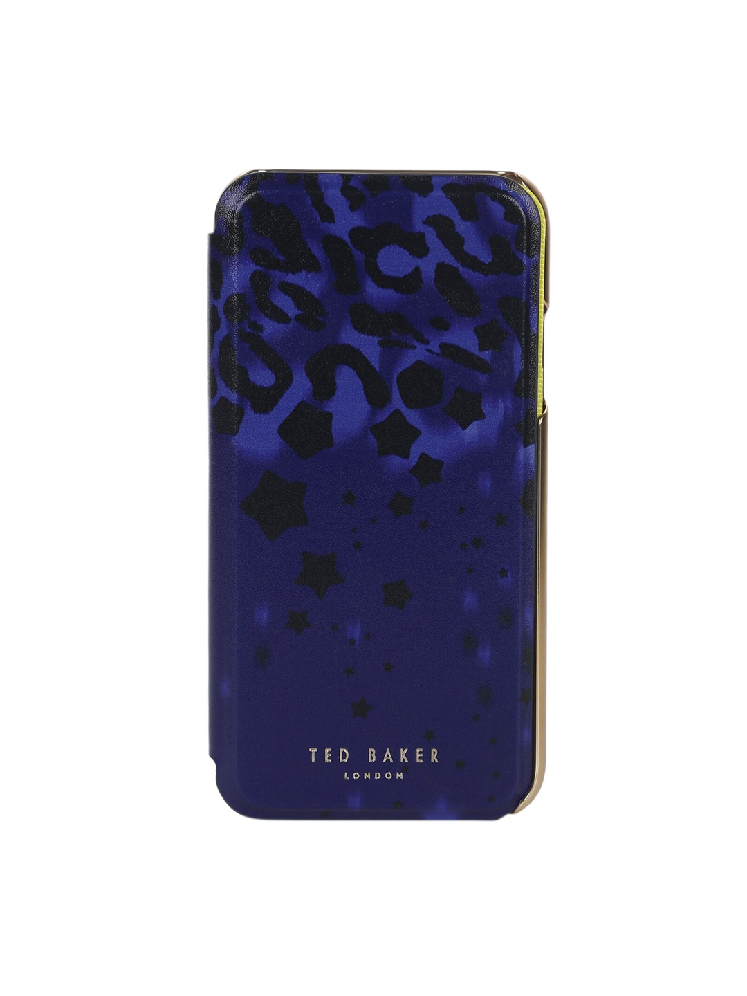 

Ted Baker Women Blue & Black Printed Leather iPhone X Back Case