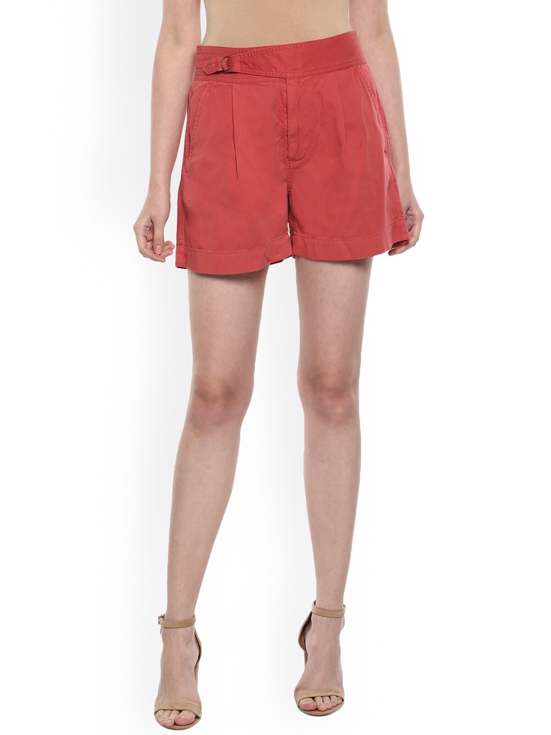 

Polo Ralph Lauren Women Red Pure Cotton Regular Shorts