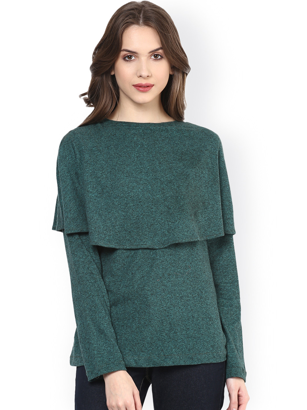 

Zima Leto Green Layered Top