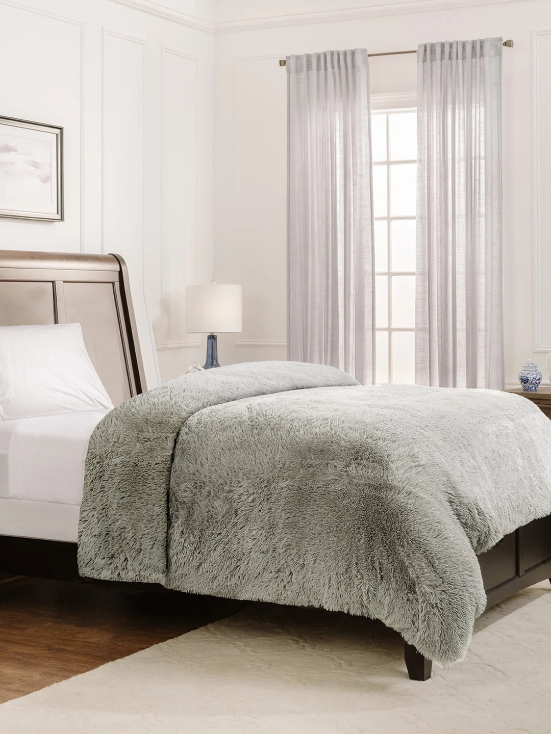 

Divine Casa Grey Single Bed Duvet Cover