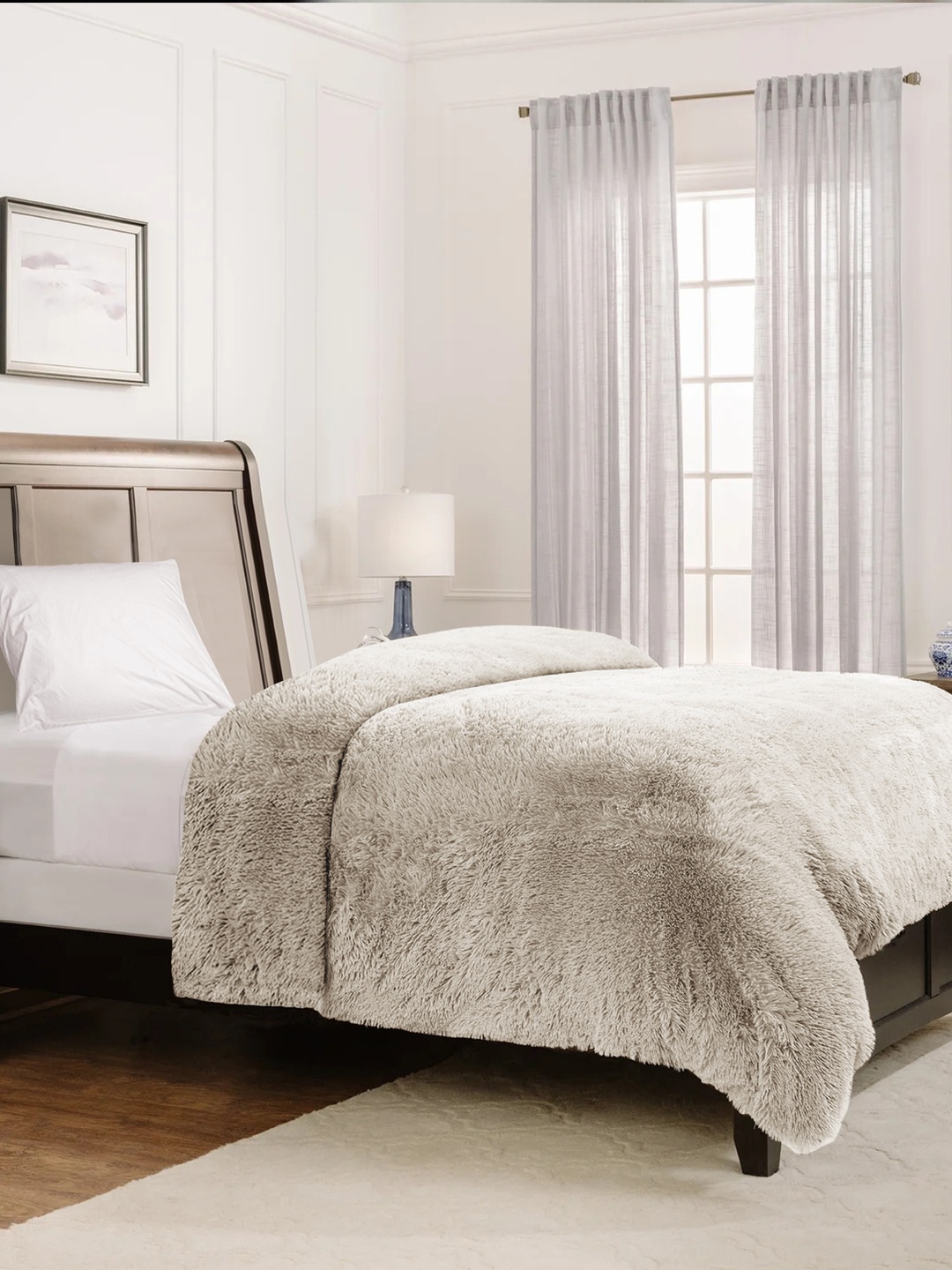 

Divine Casa Solid Single Bed Duvet Cover, Brown