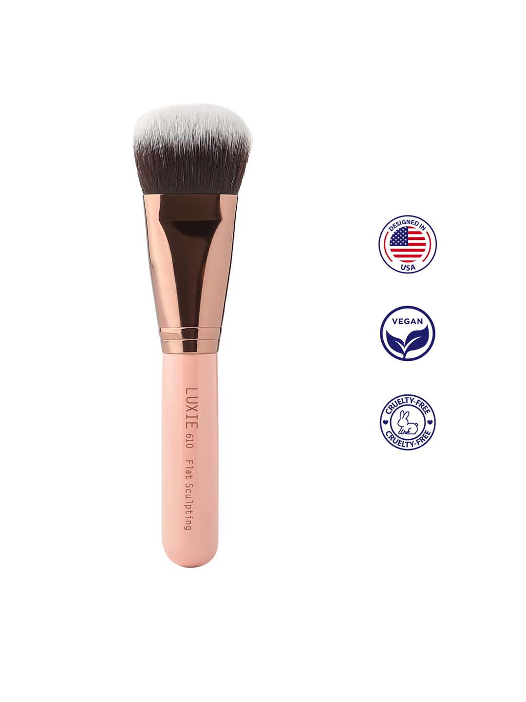 

LUXIE Rose Gold Flat Sculpting Brush - 610