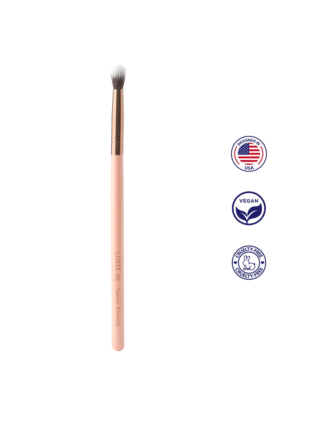 

LUXIE Rose Gold Tapered Blending Brush - 205