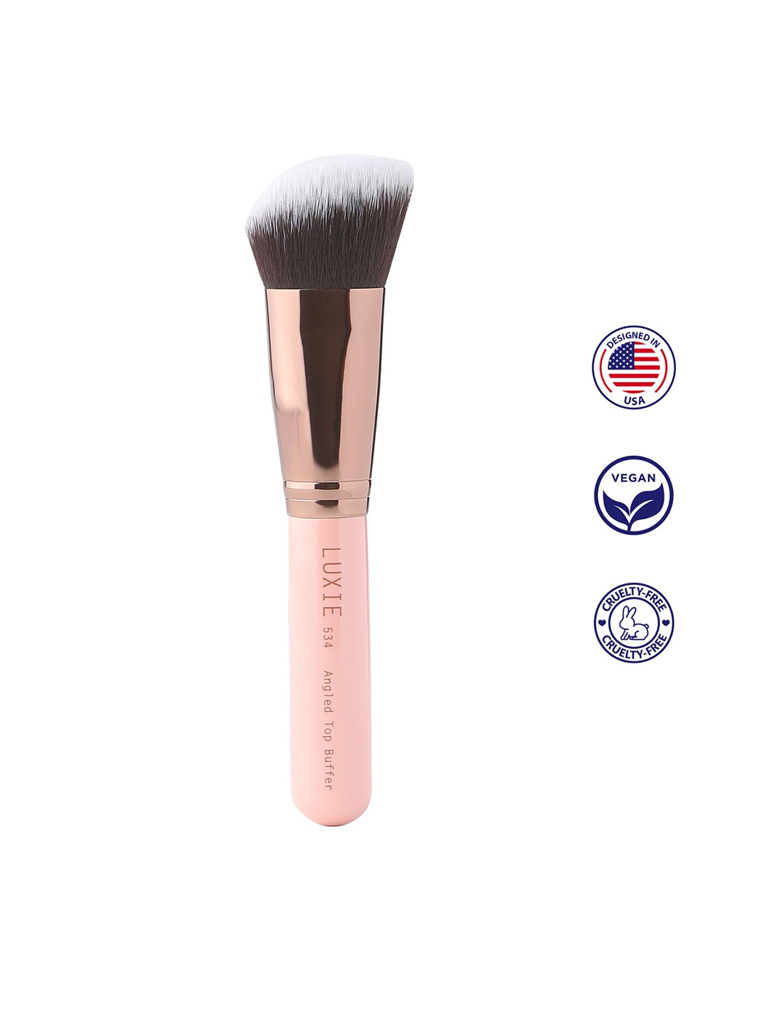 

LUXIE Rose Gold Angled Top Buffer Brush - 534