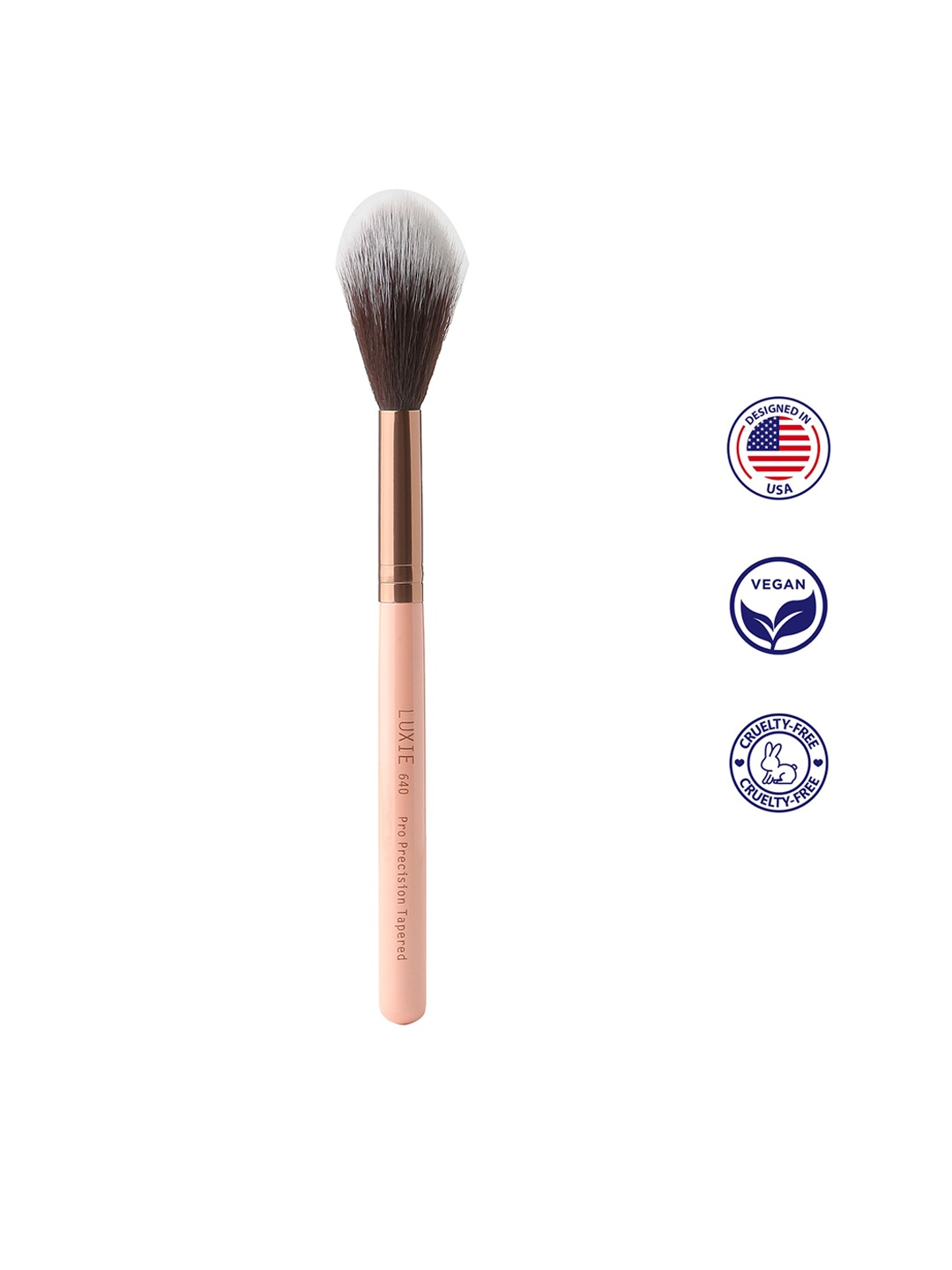 

LUXIE Pro Precision Tapered Brush - 640 Rose Gold