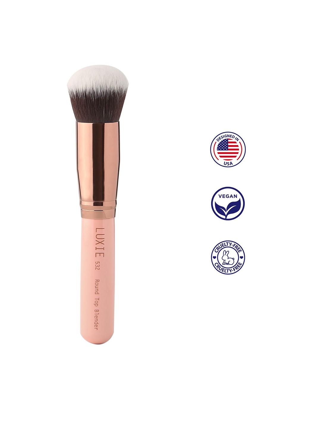 

LUXIE Rose Gold Round Top Blender Brush - 532