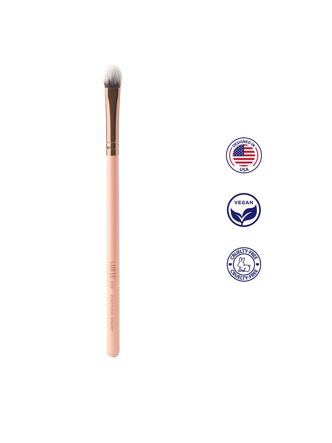 

LUXIE Rose Gold Precision Shader Brush - 239