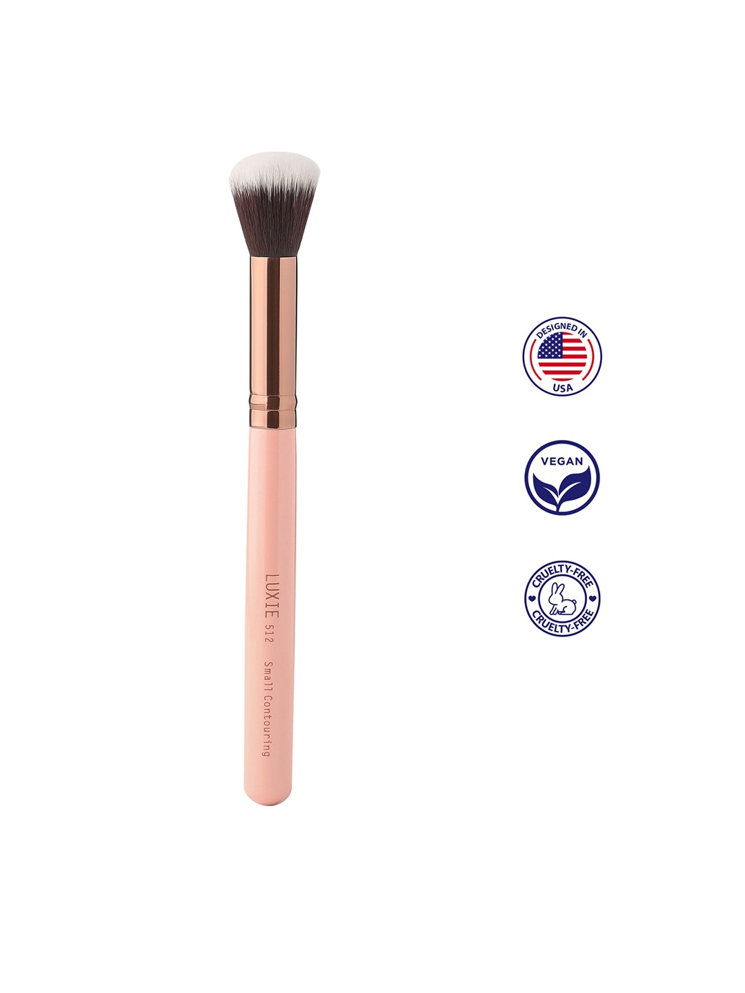 

LUXIE Rose Gold Small Contouring Brush - 512
