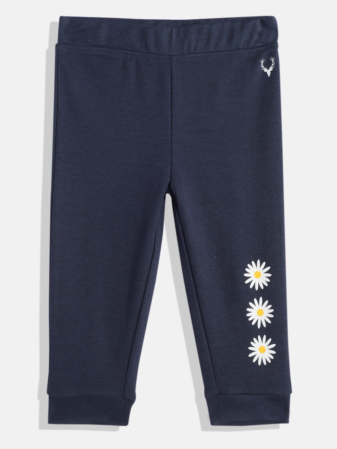 

Allen Solly Junior Girls Floral Printed Pure Cotton Joggers, Navy blue