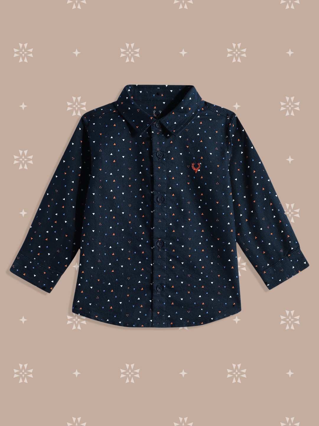 

Allen Solly Junior Boys Navy Blue Printed Casual Shirt