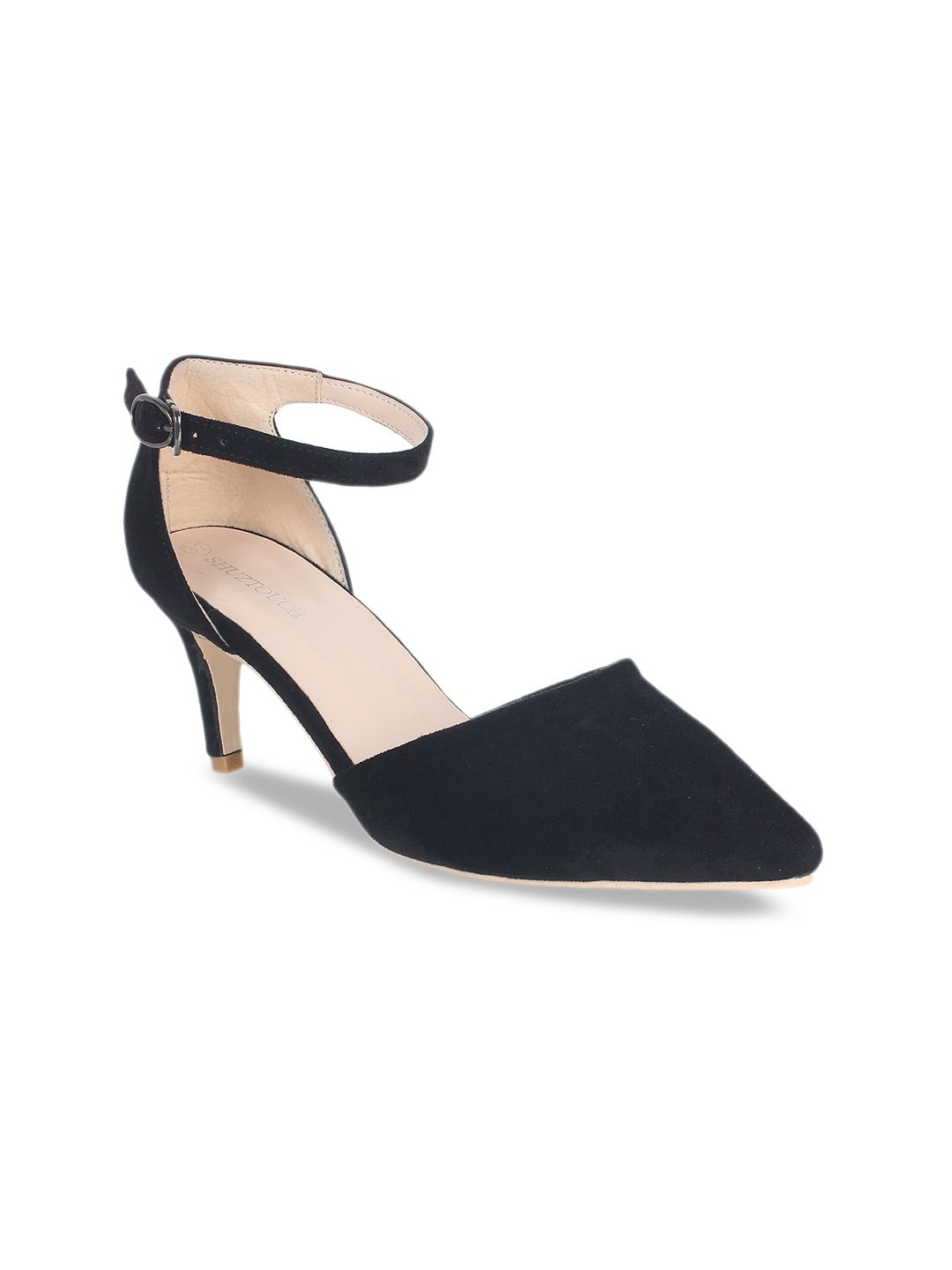 

SHUZ TOUCH Black Velvet Stiletto Pumps