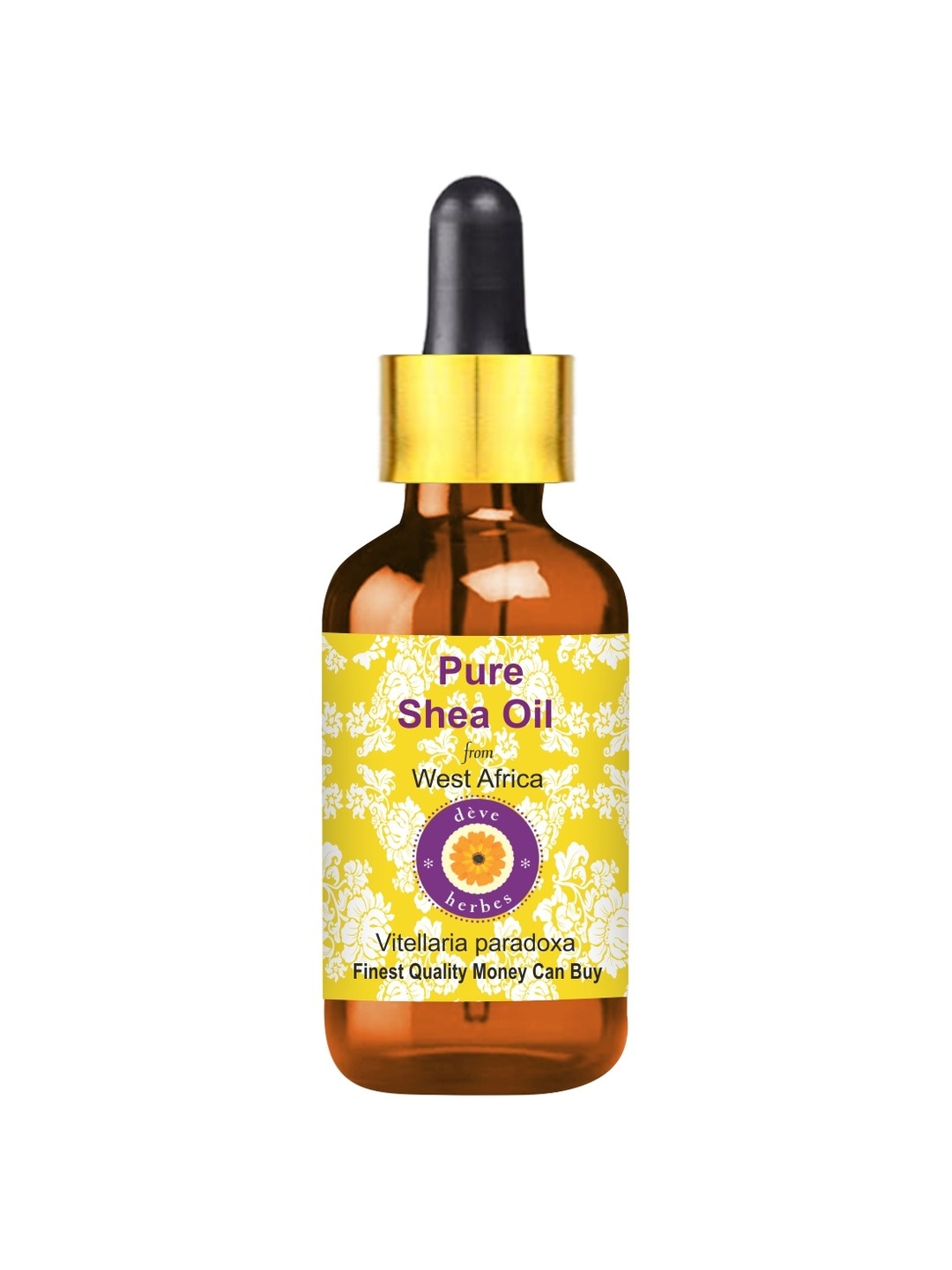 

Deve Herbes Pure Shea Oil with Glass Dropper - 100ml, Yellow