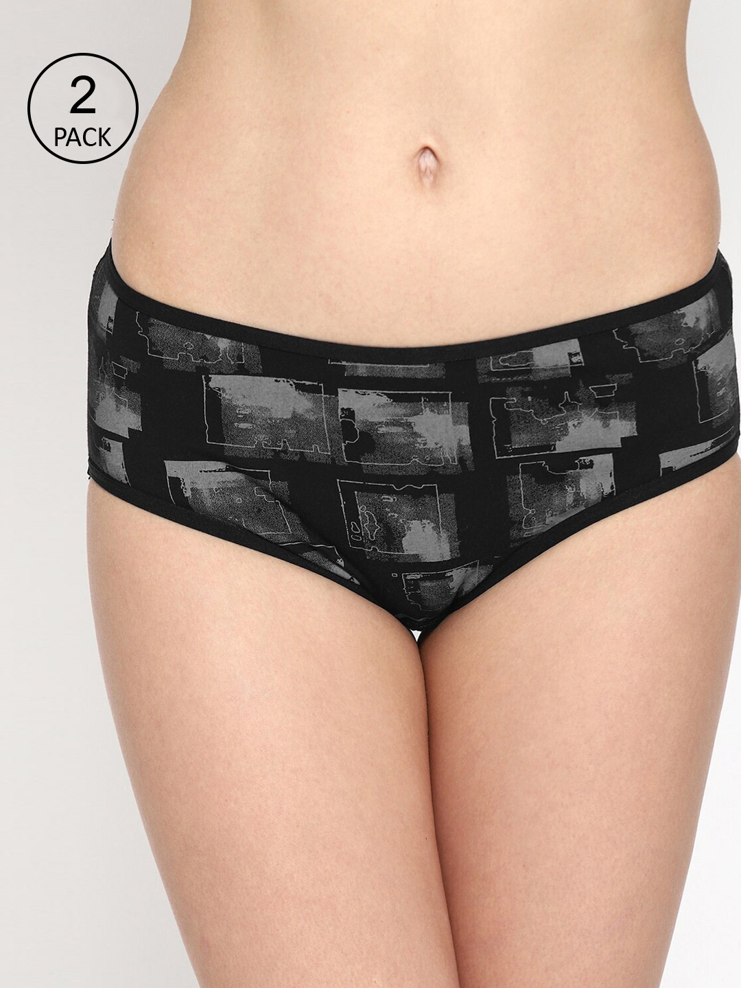 

Skidlers Women Assorted Cotton Antibacterial Bikini Briefs Pack Of 2