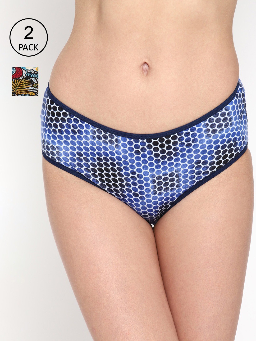 

Skidlers Women Pack of 2 Assorted Cotton Bikini Briefs