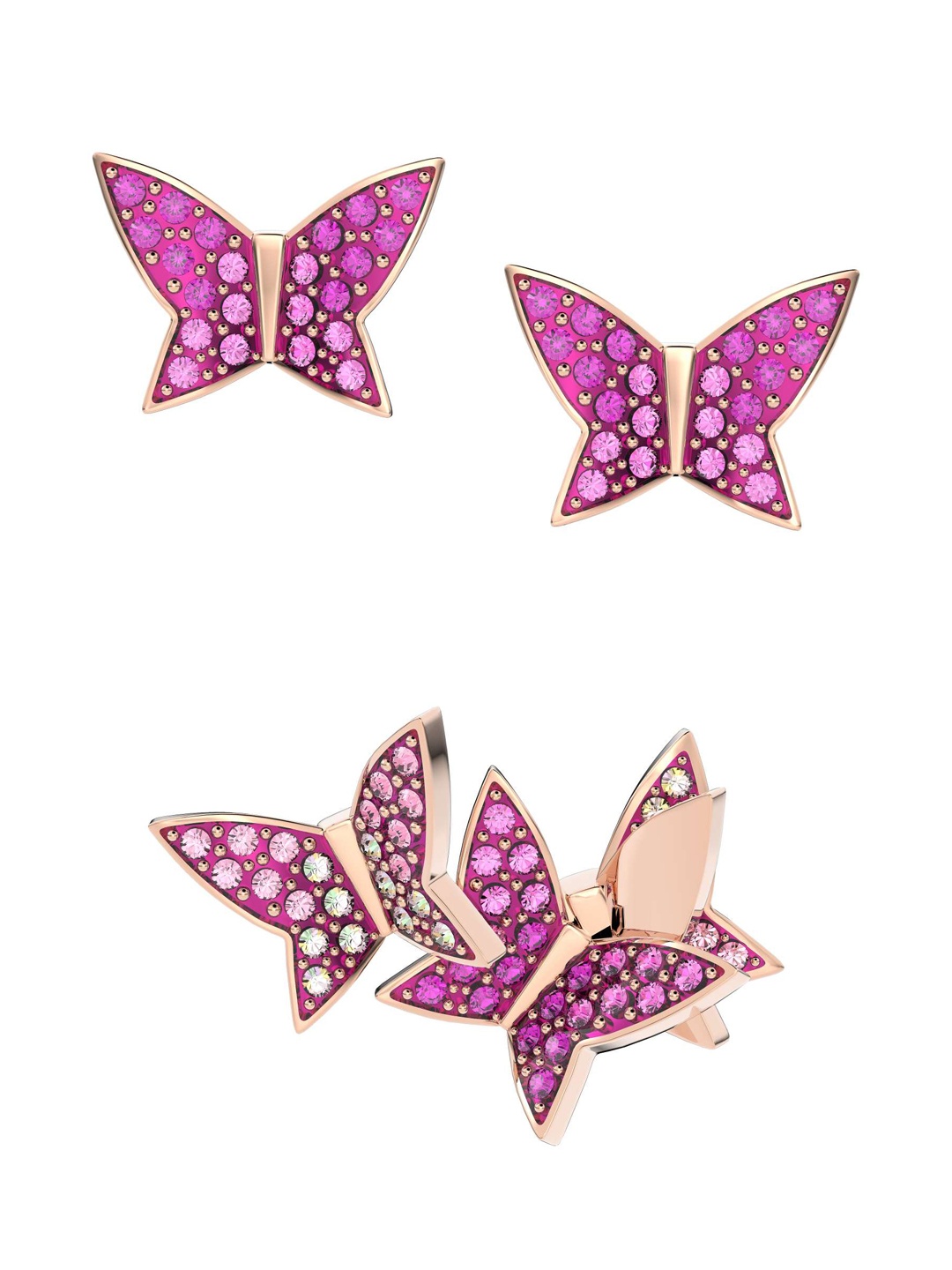 

SWAROVSKI Pink Contemporary Studs Earrings