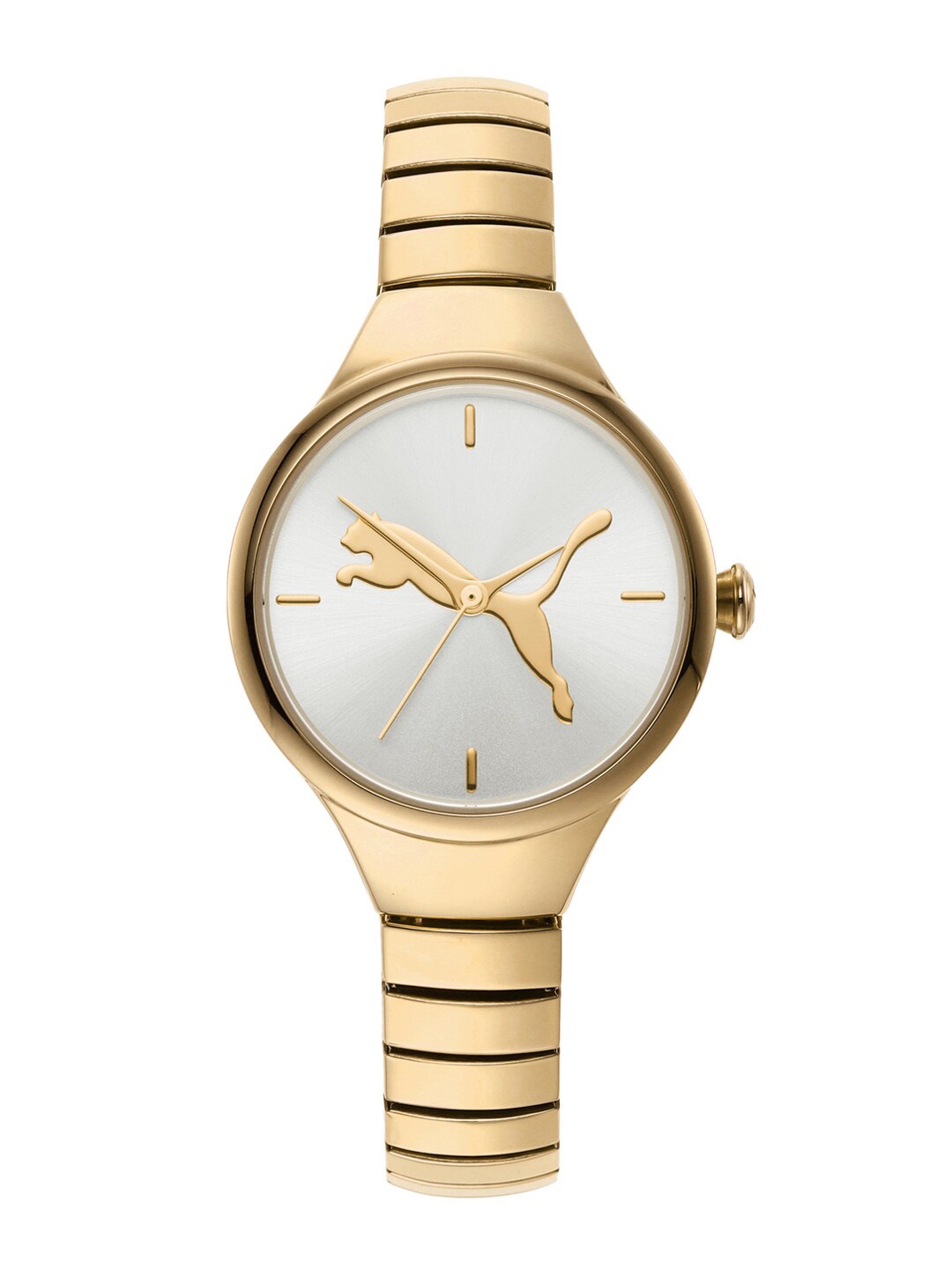 

Puma Women Gold-Toned Dial & Gold Toned Straps Analogue Multi Function Watch P1061-Gold