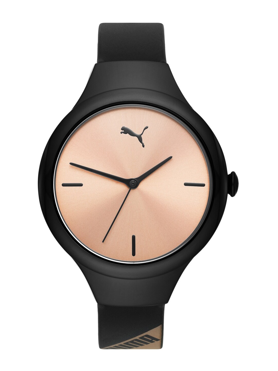 

Puma Women Black & Rose Gold-Toned Contour Two Tone Watch P1060