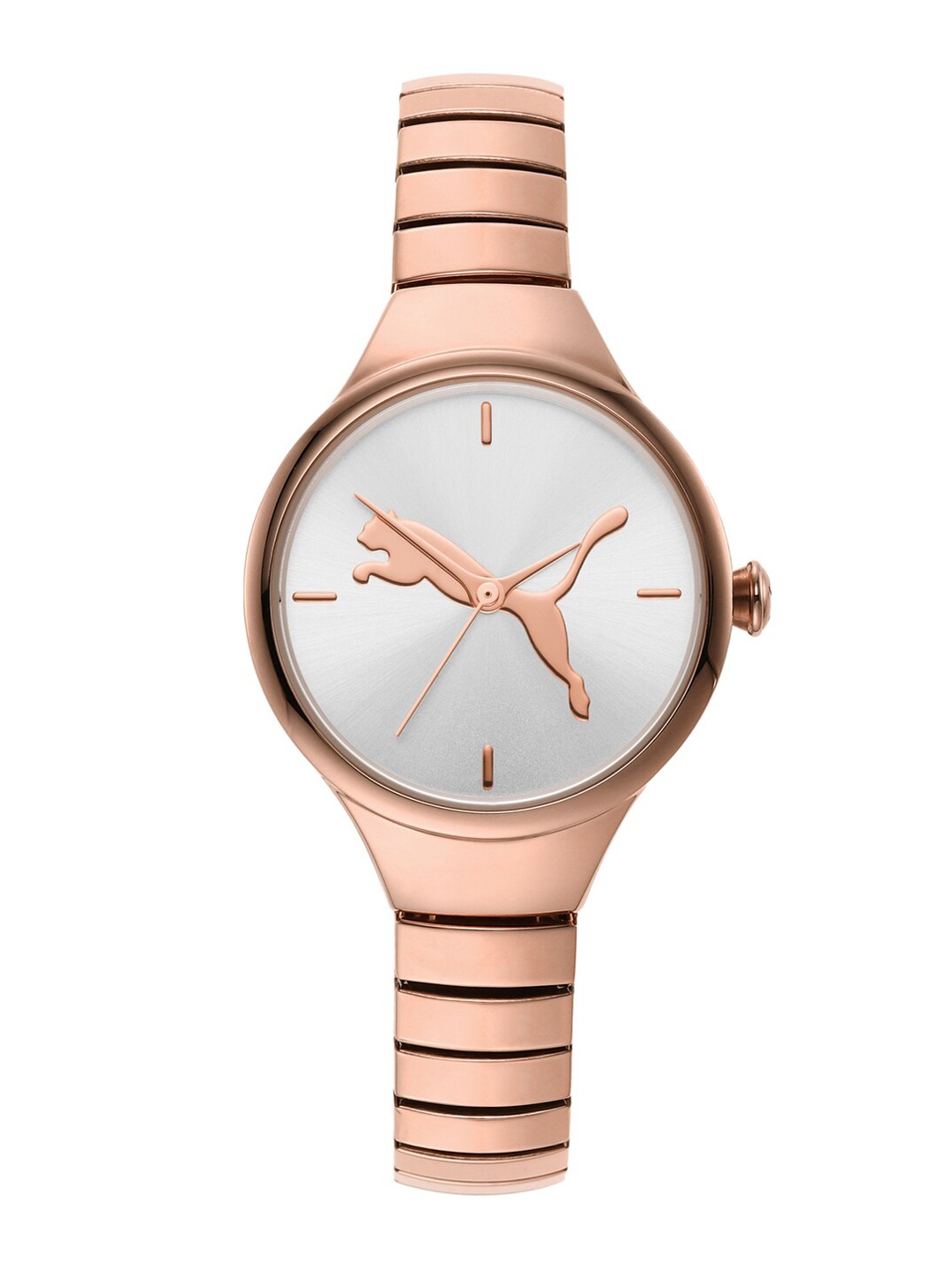 

Puma Women Grey Dial & Rose Gold-Plated Stainless Steel Straps Analogue Watch P1062