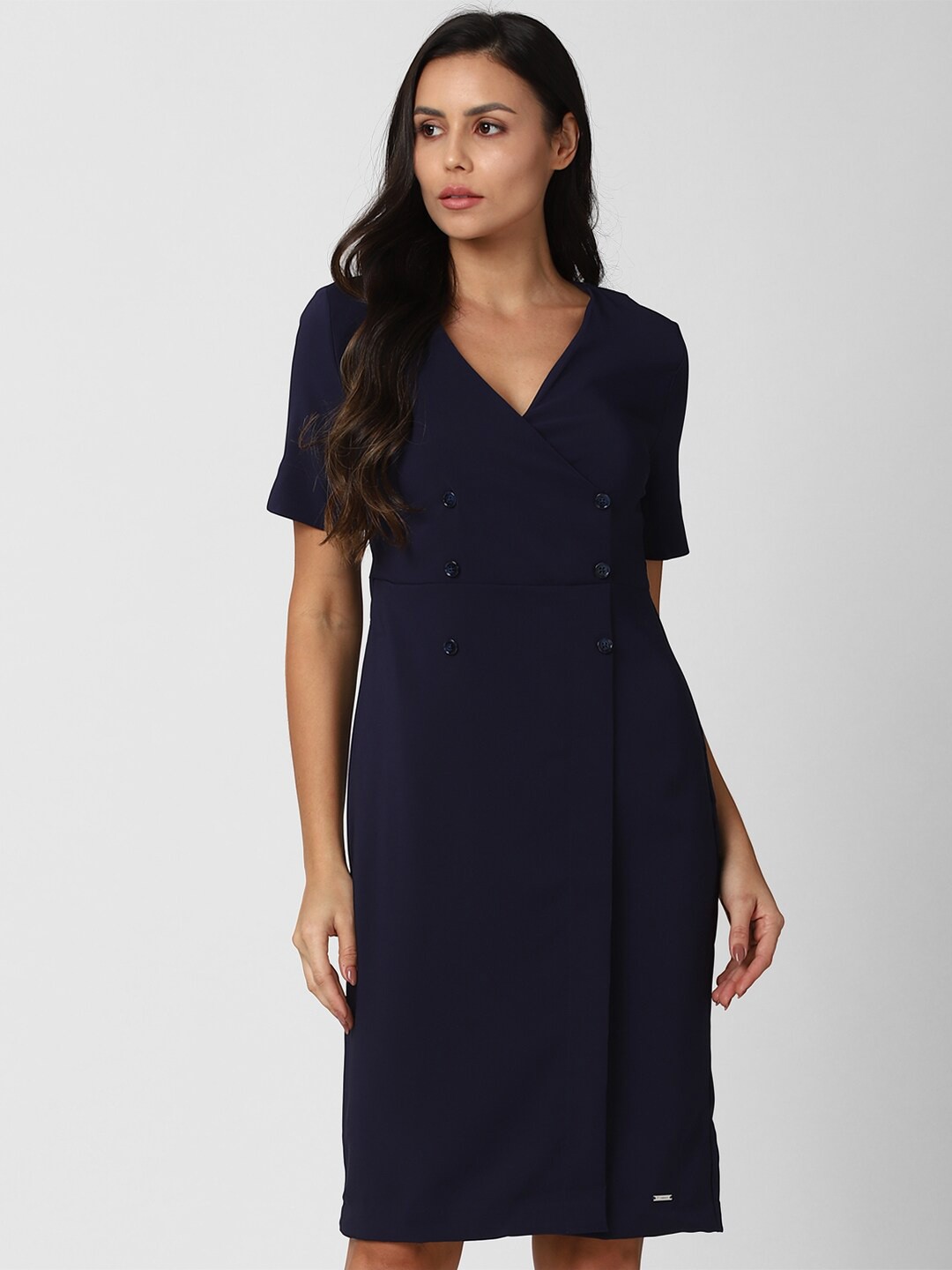 

Van Heusen Woman Navy Blue Formal Blazer Dress