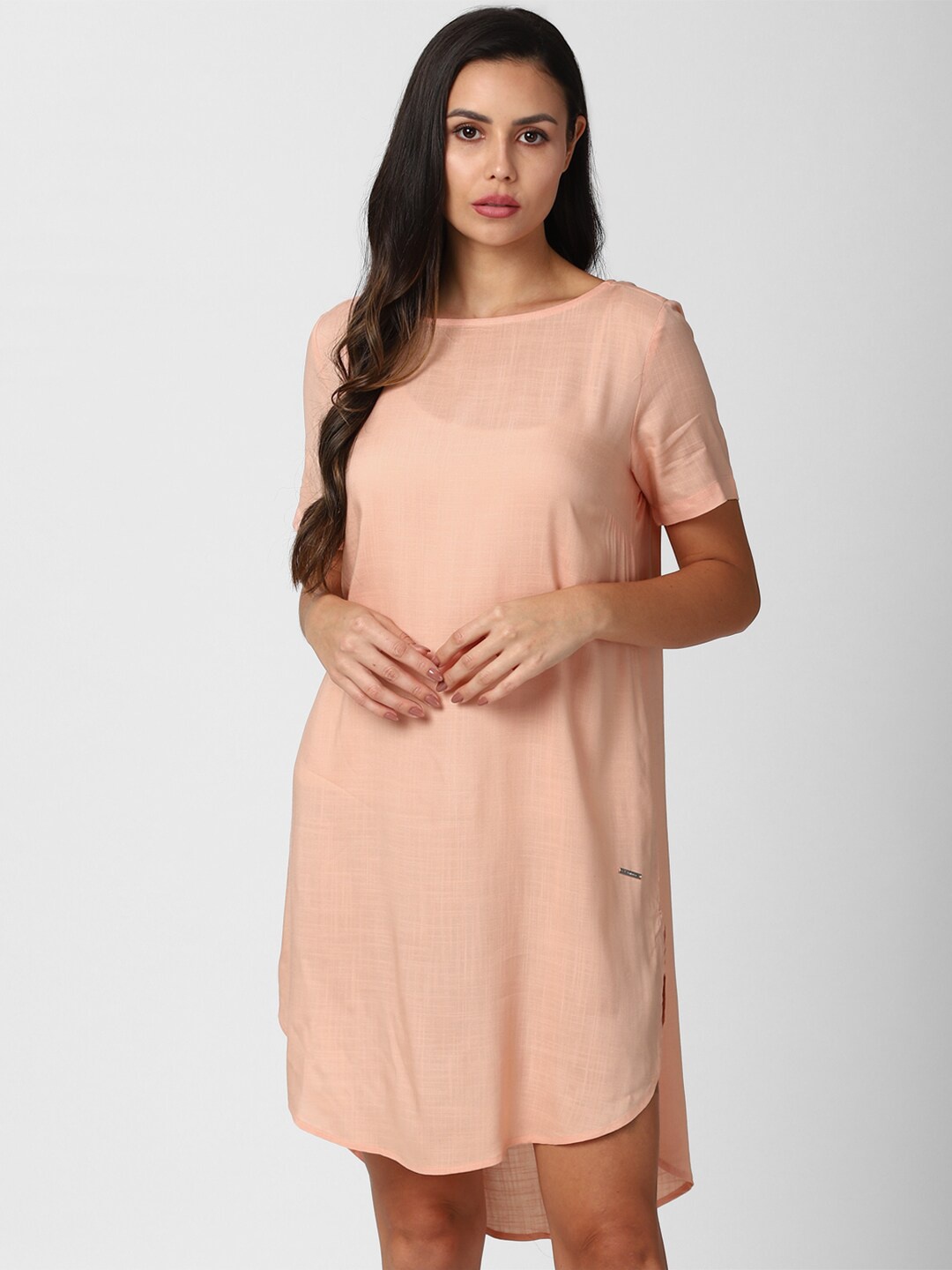 

Van Heusen Woman Peach A-Line Dress